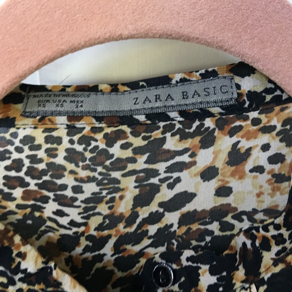 Zara Basic Long Sleeve Button Down Blouse - image 6